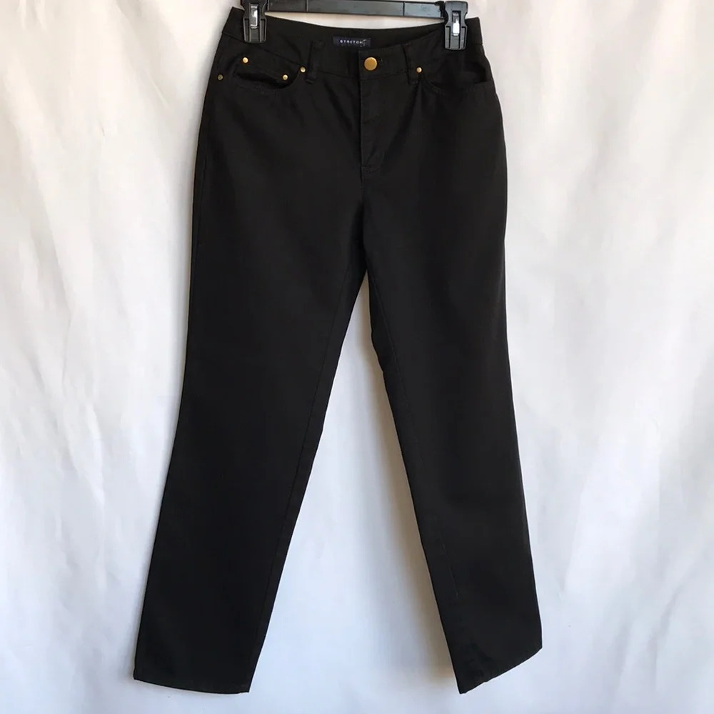 Jones New York black straight leg pants, 2P